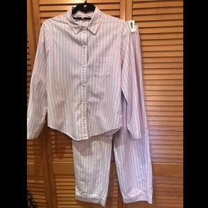 Victoria’s Secret Pajama Set Long Sleeve Pants XS